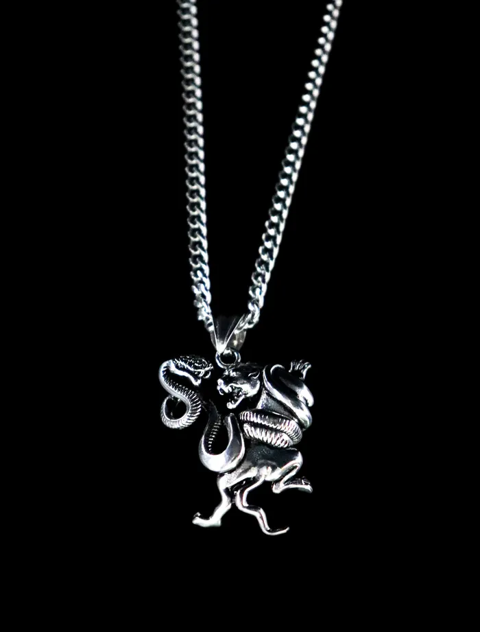 Fashion Jewelry by Yordy Necklaces Silver Wild Battle Necklace