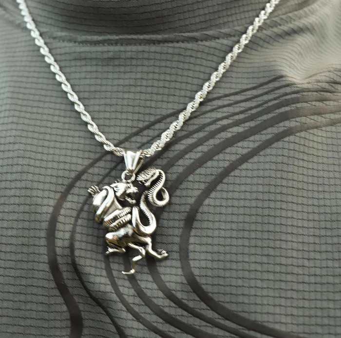 Fashion Jewelry by Yordy Necklaces Silver Wild Battle Necklace Fashion Jewelry by Yordy Necklaces Silver Wild Battle Necklace