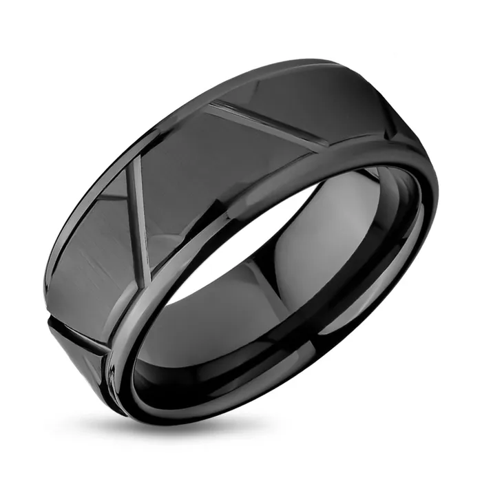 Gunmetal Wedding Ring 8mm Wedding Ring Mans Ring Diamond Cu Ring Tungsten Ring Clean Casting Jewelry Rings Gunmetal Wedding Ring 8mm Wedding Ring Mans Ring Diamond Cu Ring Tungsten Ring Clean Casting Jewelry Rings