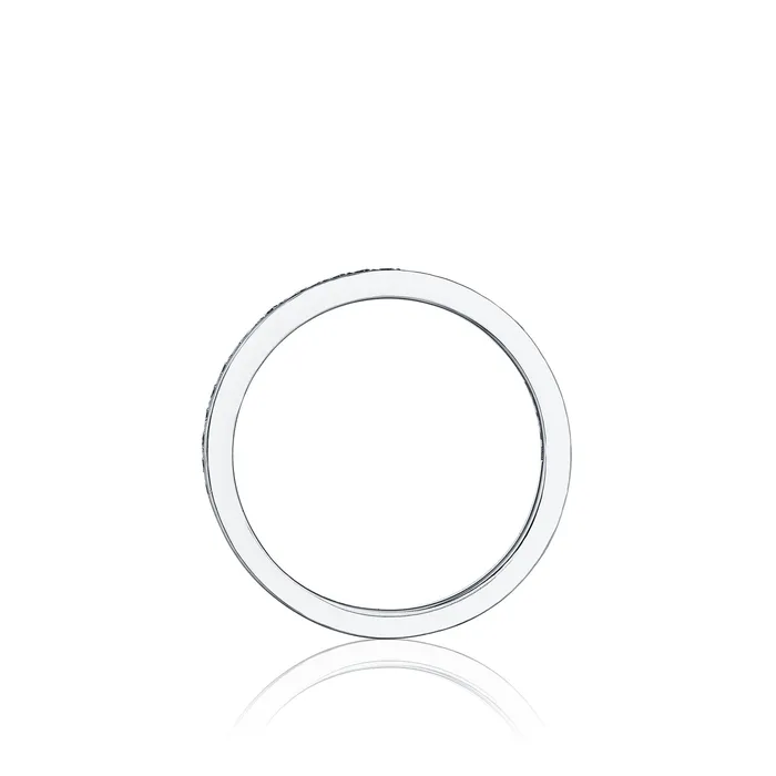 International Diamond Center Tacori 18k White Gold Ribbon Diamond Wedding Band 017 CTW Rings International Diamond Center Tacori 18k White Gold Ribbon Diamond Wedding Band 017 CTW Rings