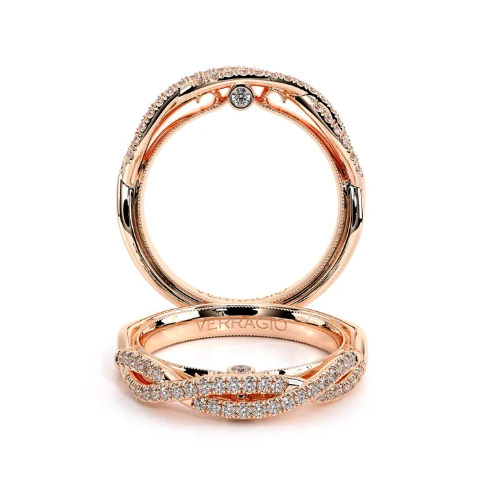 International Diamond Center Verragio Renaissance 918W 18k Rose Gold Womens Band Rings International Diamond Center Verragio Renaissance 918W 18k Rose Gold Womens Band Rings