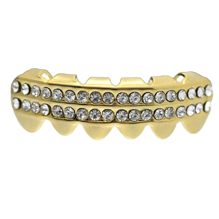 14K Gold Plated Iced TwoRow Bottom Teeth Grillz Bling Cartel Admin PreStyled Sets 14K Gold Plated Iced TwoRow Bottom Teeth Grillz Bling Cartel Admin PreStyled Sets