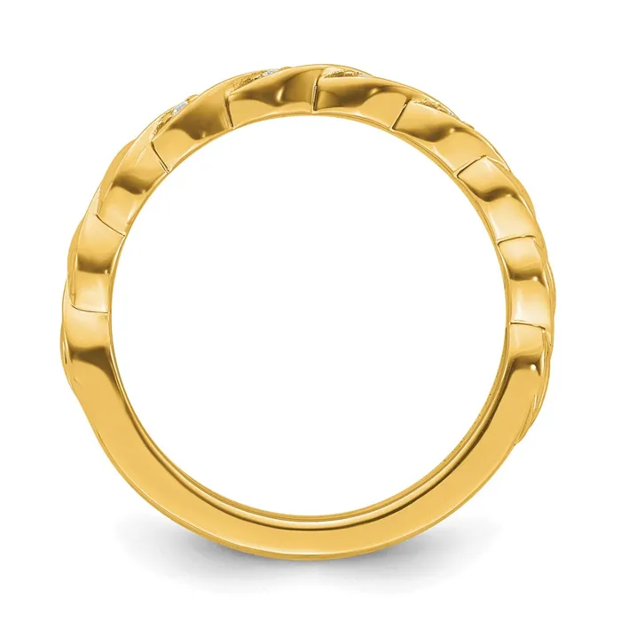 14k Stackable Expressions Diamond Twist Ring SK2106 Stackable Expressions Rings 14k Stackable Expressions Diamond Twist Ring SK2106 Stackable Expressions Rings