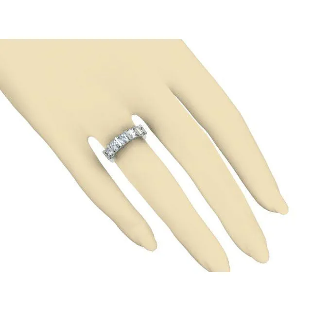 200cttw Bar Set Round Diamond Five Stone Ring deBebians Rings