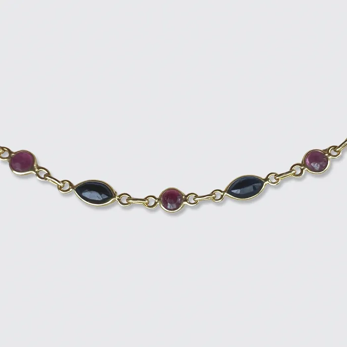 21stfinds Bracelets Sapphire Ruby Link Bracelet 21stfinds Bracelets Sapphire Ruby Link Bracelet