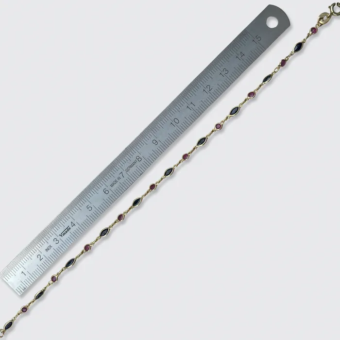 21stfinds Bracelets Sapphire Ruby Link Bracelet 21stfinds Bracelets Sapphire Ruby Link Bracelet