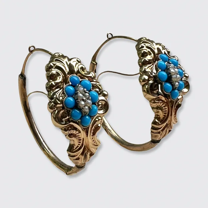 21stfinds Earrings Biedemeier Schaumgold Poissarde Earrings 21stfinds Earrings Biedemeier Schaumgold Poissarde Earrings