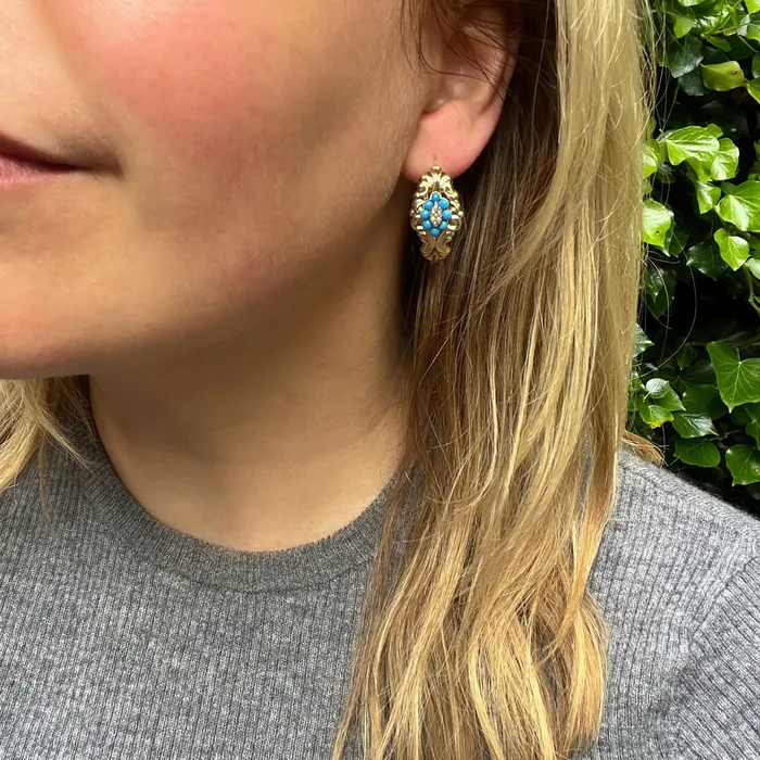 21stfinds Earrings Biedemeier Schaumgold Poissarde Earrings 21stfinds Earrings Biedemeier Schaumgold Poissarde Earrings