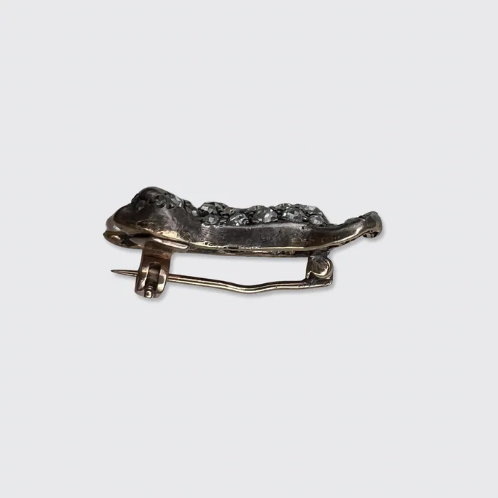 21stfinds Rings Belle Epoque RoseCut Diamond Kitten Brooch