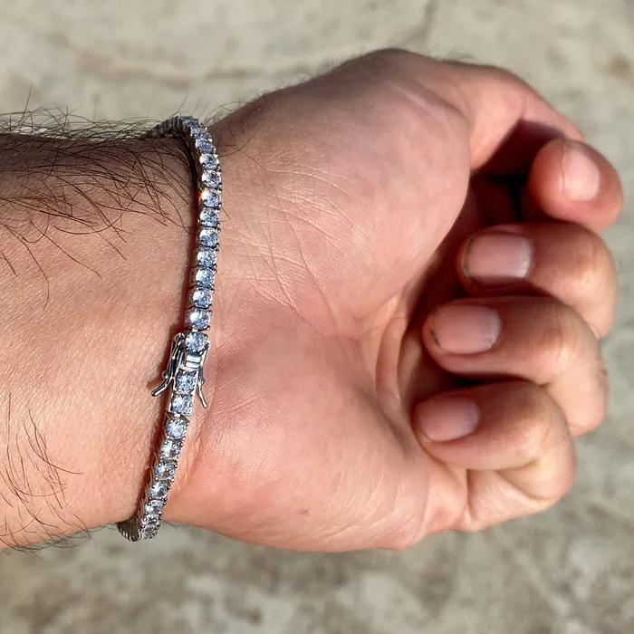 925 Sterling Silver Tennis Chain Iced Flooded Out Bracelet 3MM 685 Bling Cartel Admin Bracelets 925 Sterling Silver Tennis Chain Iced Flooded Out Bracelet 3MM 685 Bling Cartel Admin Bracelets