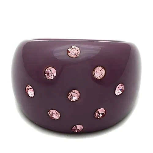 Alamode LO2386 Resin Ring with Synthetic Synthetic Stone in Multi Color Rings
