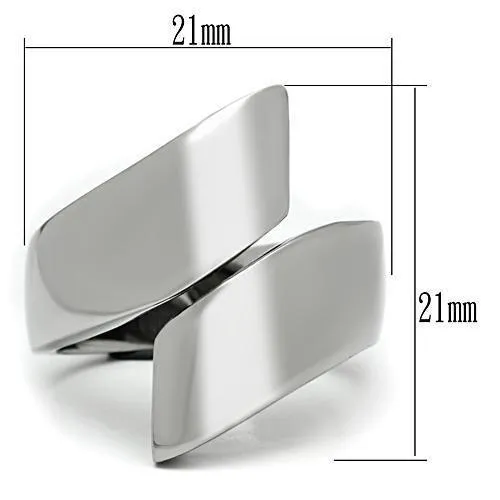 Alamode Rings TK516 High polished no plating Stainless Steel Ring with No Stone