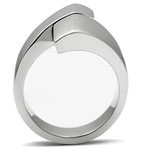 Alamode Rings TK516 High polished no plating Stainless Steel Ring with No Stone