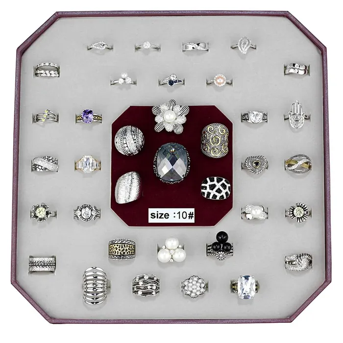 Alamode Rings VK006SIZE10 Assorted Brass Ring with Assorted in Assorted