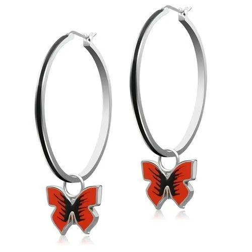 Alamode TK270 High polished no plating Stainless Steel Earrings with No Stone Earrings