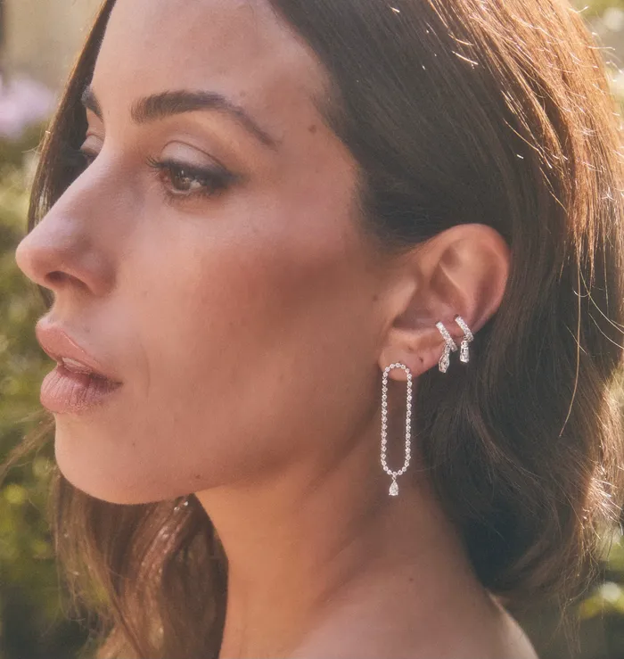 anitako HUDSON PEAR DIAMOND DROP EARRINGS Earrings
