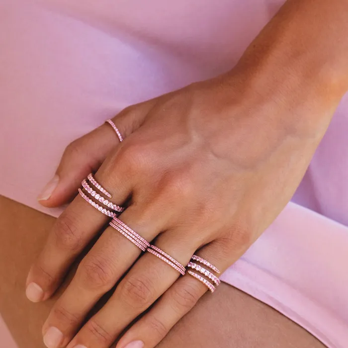 anitako Rings PINK SAPPHIRE COIL RING