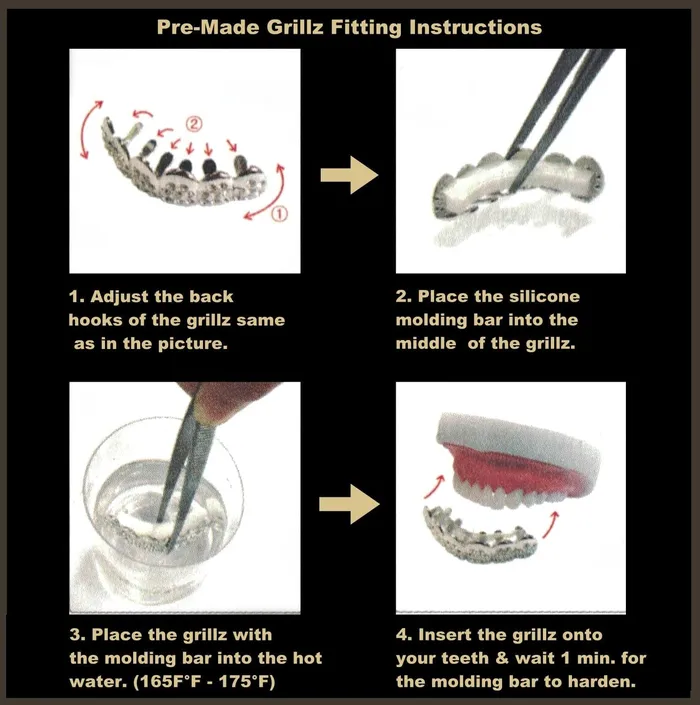 Bling Cartel Admin Rings Silver Tone Premium Iced CZ Bottom Teeth Vampire Fangs Grillz