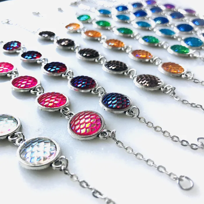  Bracelets Mermaid Tail Multi Bead Bracelet
