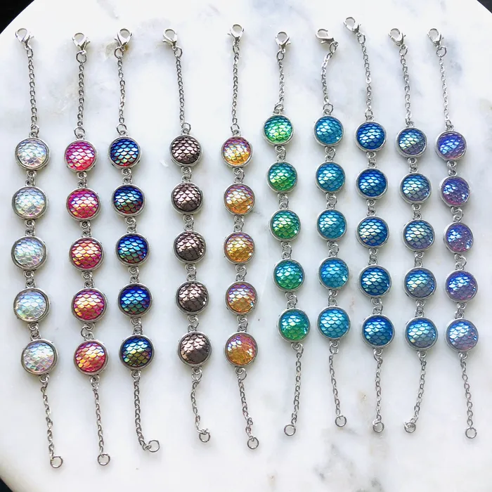  Bracelets Mermaid Tail Multi Bead Bracelet