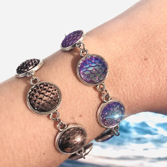  Bracelets Mermaid Tail Multi Bead Bracelet