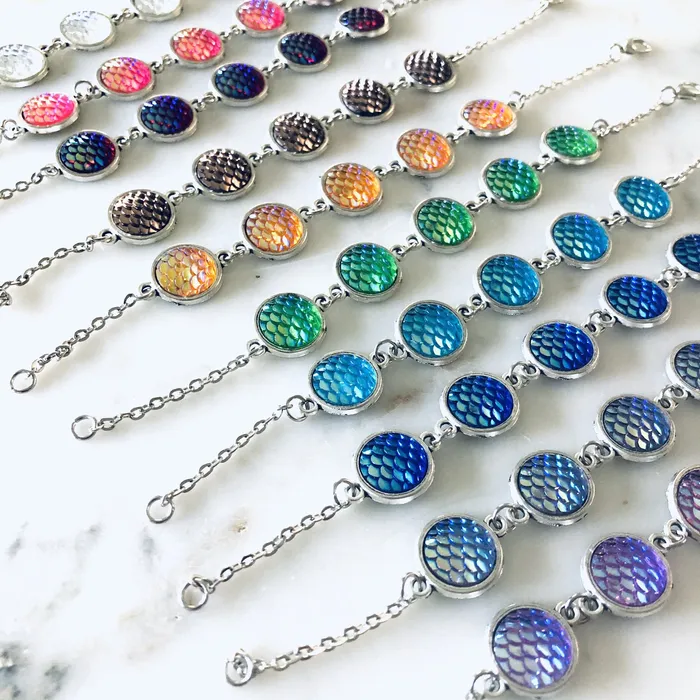  Bracelets Mermaid Tail Multi Bead Bracelet