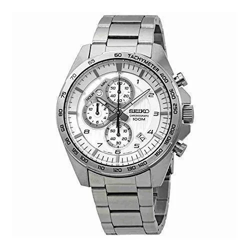 Bracelets SEIKO Seiko Mens Chronograph Watch White and Silver Tone Dial Bracelet SSB317P1 Bracelets SEIKO Seiko Mens Chronograph Watch White and Silver Tone Dial Bracelet SSB317P1