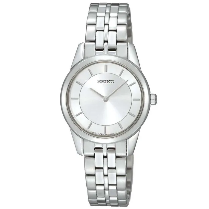 Bracelets Seiko Seiko SFQ827P1 Womens Silver Dial Stainless Steel Bracelet Watch