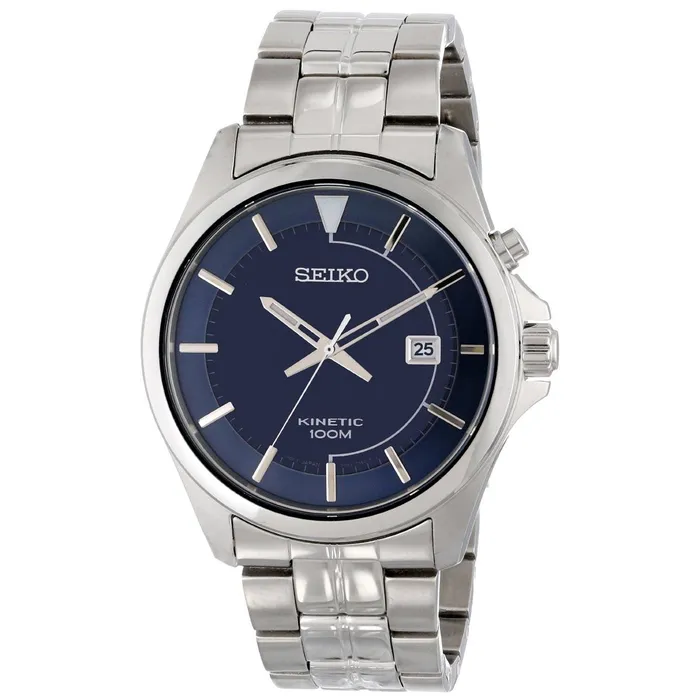 Bracelets Seiko SKA581 Mens Core Blue Dial Stainless Steel Bracelet Kinetic Watch Seiko Bracelets Seiko SKA581 Mens Core Blue Dial Stainless Steel Bracelet Kinetic Watch Seiko