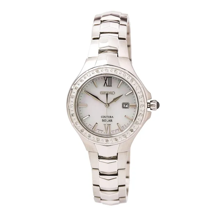 Bracelets Seiko SUT239 Womens Coutura Diamond Accented Bezel White MOP Dial Steel Bracelet Solar Watch Seiko Bracelets Seiko SUT239 Womens Coutura Diamond Accented Bezel White MOP Dial Steel Bracelet Solar Watch Seiko