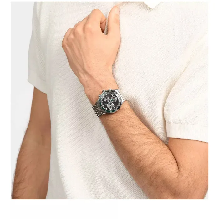 Bracelets Swatch Unisex Watch The May Collection Dark Green Irony Chrono Bracelet YVS506G Swatch Bracelets Swatch Unisex Watch The May Collection Dark Green Irony Chrono Bracelet YVS506G Swatch