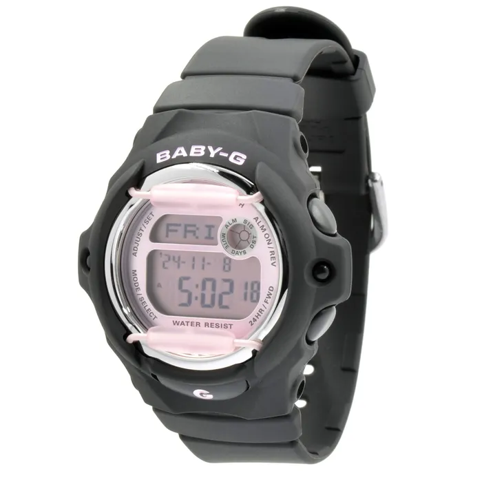Casio Watches Casio Womens Quartz Watch BabyG Alarm Pink Digital Dial Black Strap BG169M1 Casio Watches Casio Womens Quartz Watch BabyG Alarm Pink Digital Dial Black Strap BG169M1