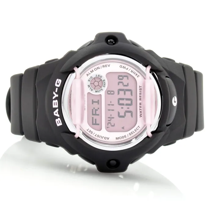 Casio Watches Casio Womens Quartz Watch BabyG Alarm Pink Digital Dial Black Strap BG169M1 Casio Watches Casio Womens Quartz Watch BabyG Alarm Pink Digital Dial Black Strap BG169M1