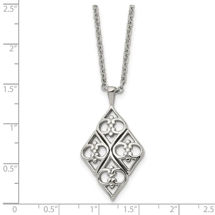 Chisel Necklaces Stainless Steel Polished Necklace Chisel Necklaces Stainless Steel Polished Necklace