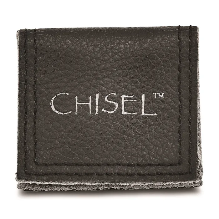 Chisel Rings Titanium Beveled Edge 8mm Laser Design Brushed Polished Band TB115T Chisel Rings Titanium Beveled Edge 8mm Laser Design Brushed Polished Band TB115T