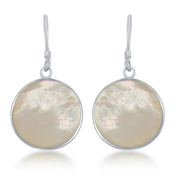 Classic Earrings Sterling Silver White MOP and Tree of Life Earrings Classic Earrings Sterling Silver White MOP and Tree of Life Earrings