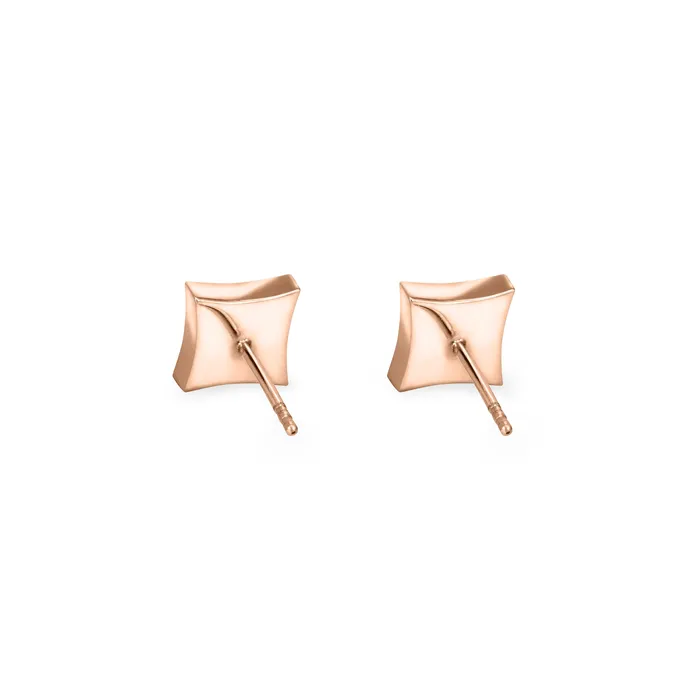 closebymejewelry Earrings Luminary Stud Cremation Earrings in 14K Rose Gold