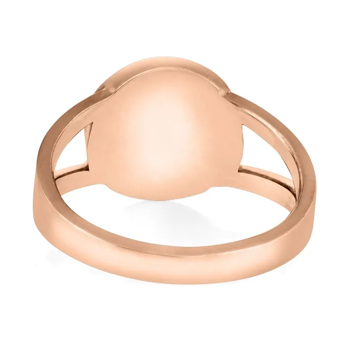 closebymejewelry Rings Circle Split Shank Cremation Ring in 14K Rose Gold