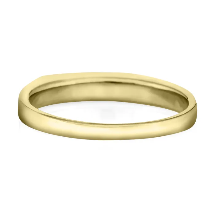 closebymejewelry Rings Smooth Band Cremation Ring in 14K Yellow Gold