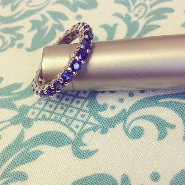 deBebians Rings 200 cttw Sapphire Eternity Ring