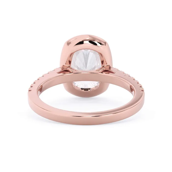 deBebians Rings Diamond Accented Bezel Set Engagement Ring Setting