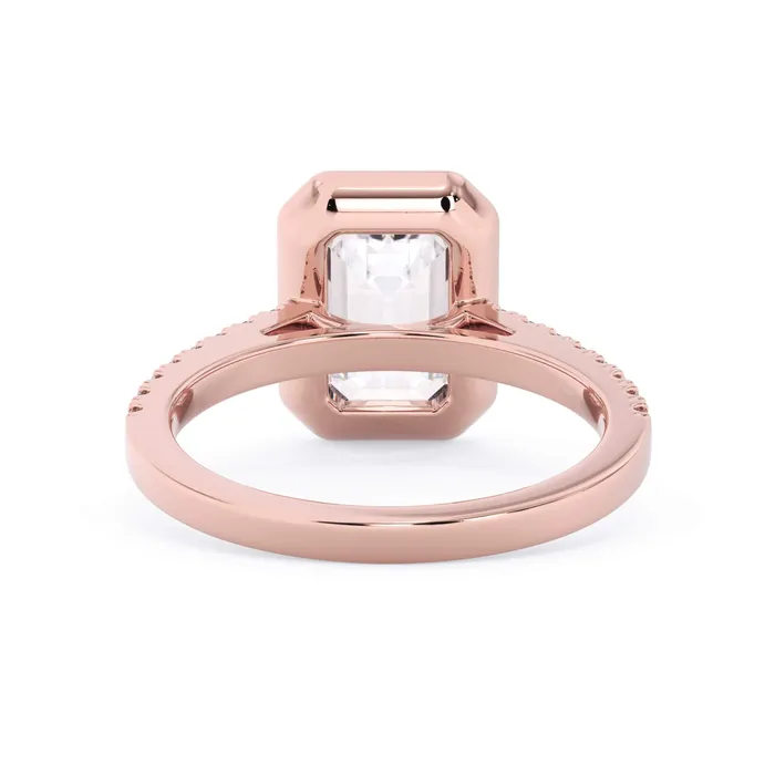 deBebians Rings Diamond Accented Bezel Set Engagement Ring Setting