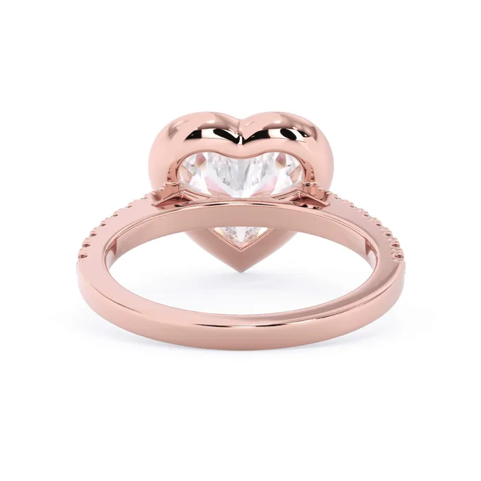 deBebians Rings Diamond Accented Bezel Set Engagement Ring Setting
