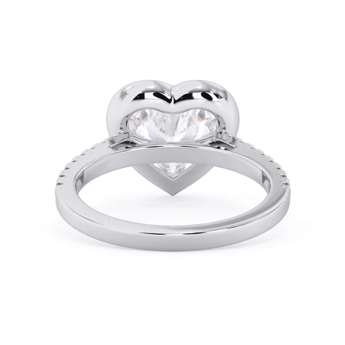deBebians Rings Diamond Accented Bezel Set Engagement Ring Setting