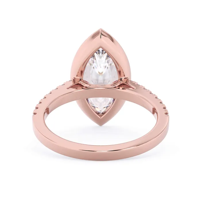 deBebians Rings Diamond Accented Bezel Set Engagement Ring Setting