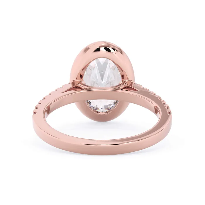 deBebians Rings Diamond Accented Bezel Set Engagement Ring Setting