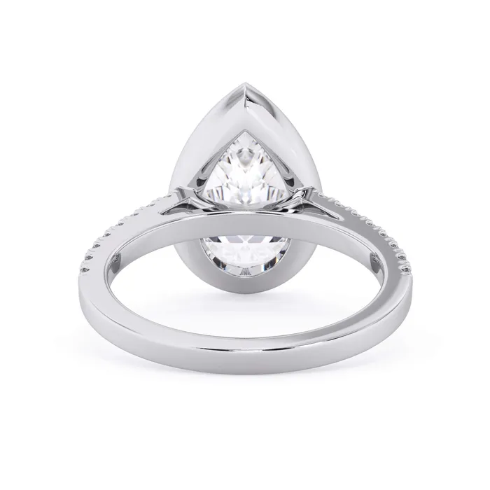 deBebians Rings Diamond Accented Bezel Set Engagement Ring Setting