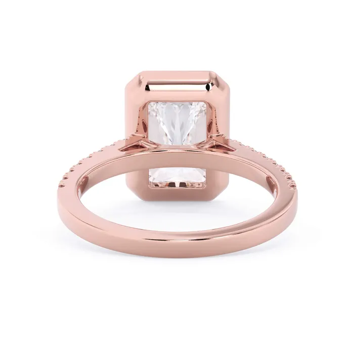 deBebians Rings Diamond Accented Bezel Set Engagement Ring Setting