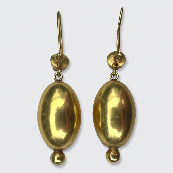 Earrings 21stfinds Victorian NeoEtruscan EggShaped Drop Earrings Earrings 21stfinds Victorian NeoEtruscan EggShaped Drop Earrings