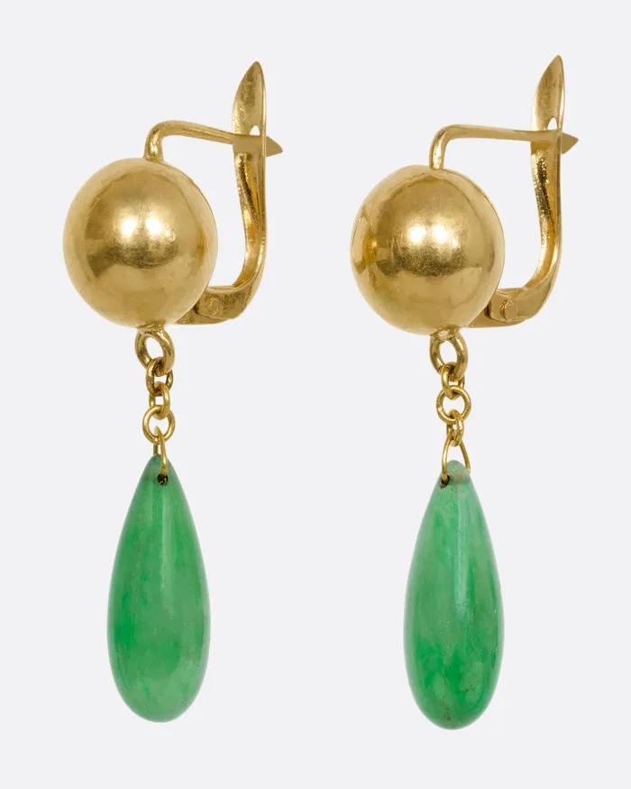 Earrings EXCALIBUR Jade Drop Earrings Earrings EXCALIBUR Jade Drop Earrings